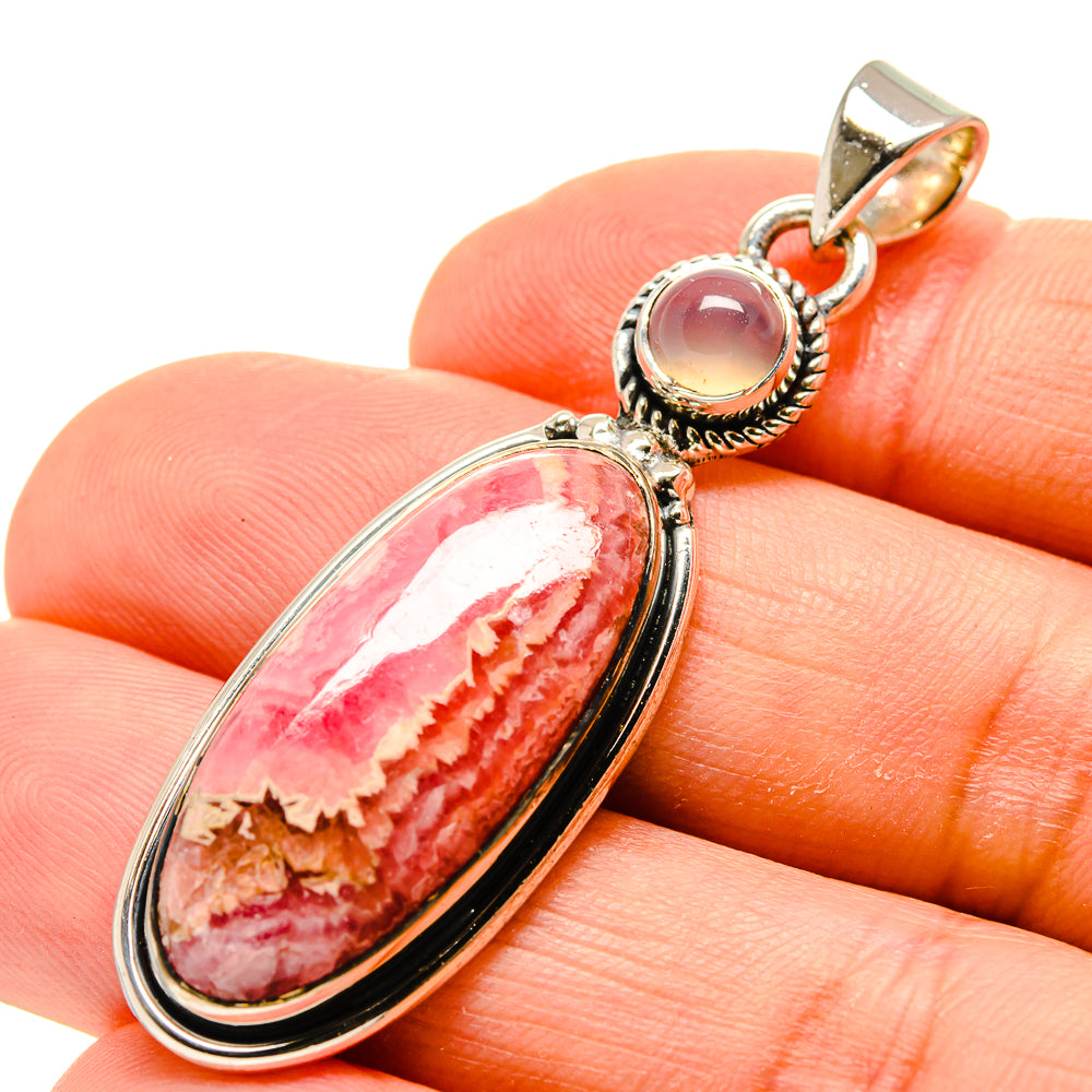 Rhodochrosite Pendants handcrafted by Ana Silver Co - PD754775