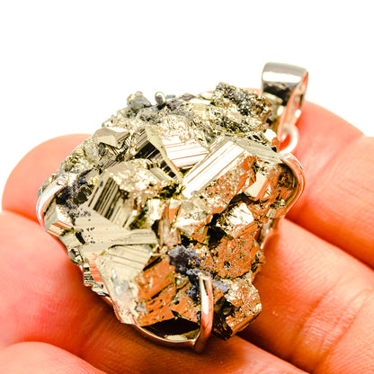 Pyrite Crystal Pendants handcrafted by Ana Silver Co - PD754777