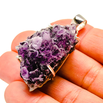 Amethyst Crystal Pendants handcrafted by Ana Silver Co - PD754783