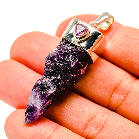 Amethyst Stalactite Pendants handcrafted by Ana Silver Co - PD754786
