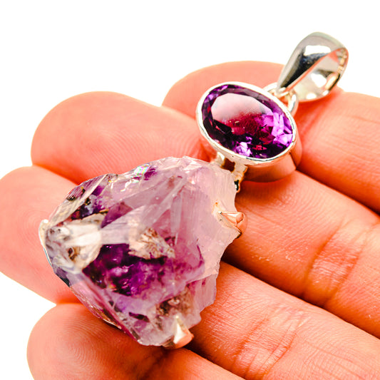 Amethyst Crystal Pendants handcrafted by Ana Silver Co - PD754787
