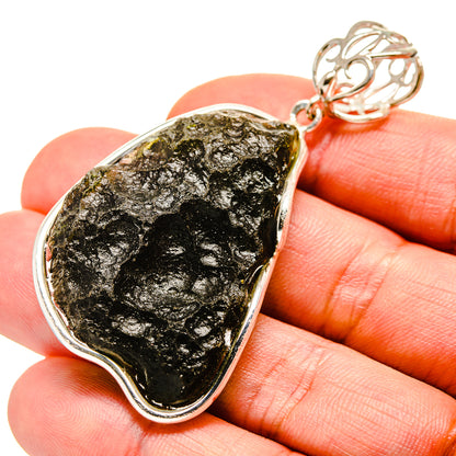 Czech Moldavite Pendants handcrafted by Ana Silver Co - PD754802