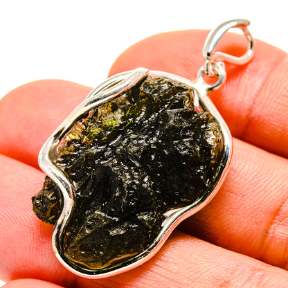 Czech Moldavite Pendants handcrafted by Ana Silver Co - PD754814