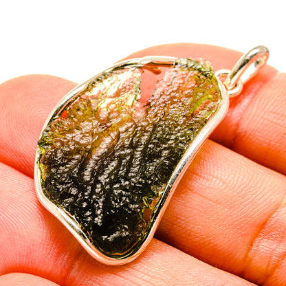 Czech Moldavite Pendants handcrafted by Ana Silver Co - PD754818