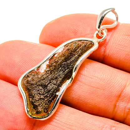 Czech Moldavite Pendants handcrafted by Ana Silver Co - PD754821