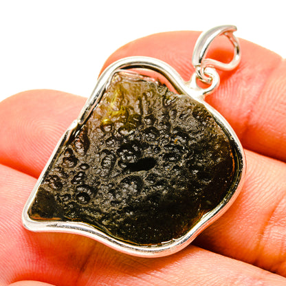 Czech Moldavite Pendants handcrafted by Ana Silver Co - PD754822