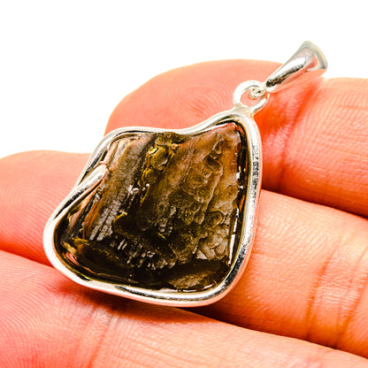 Czech Moldavite Pendants handcrafted by Ana Silver Co - PD754825