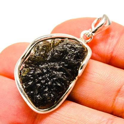 Czech Moldavite Pendants handcrafted by Ana Silver Co - PD754826