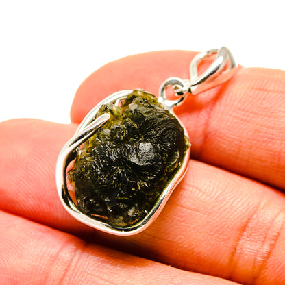 Czech Moldavite Pendants handcrafted by Ana Silver Co - PD754840