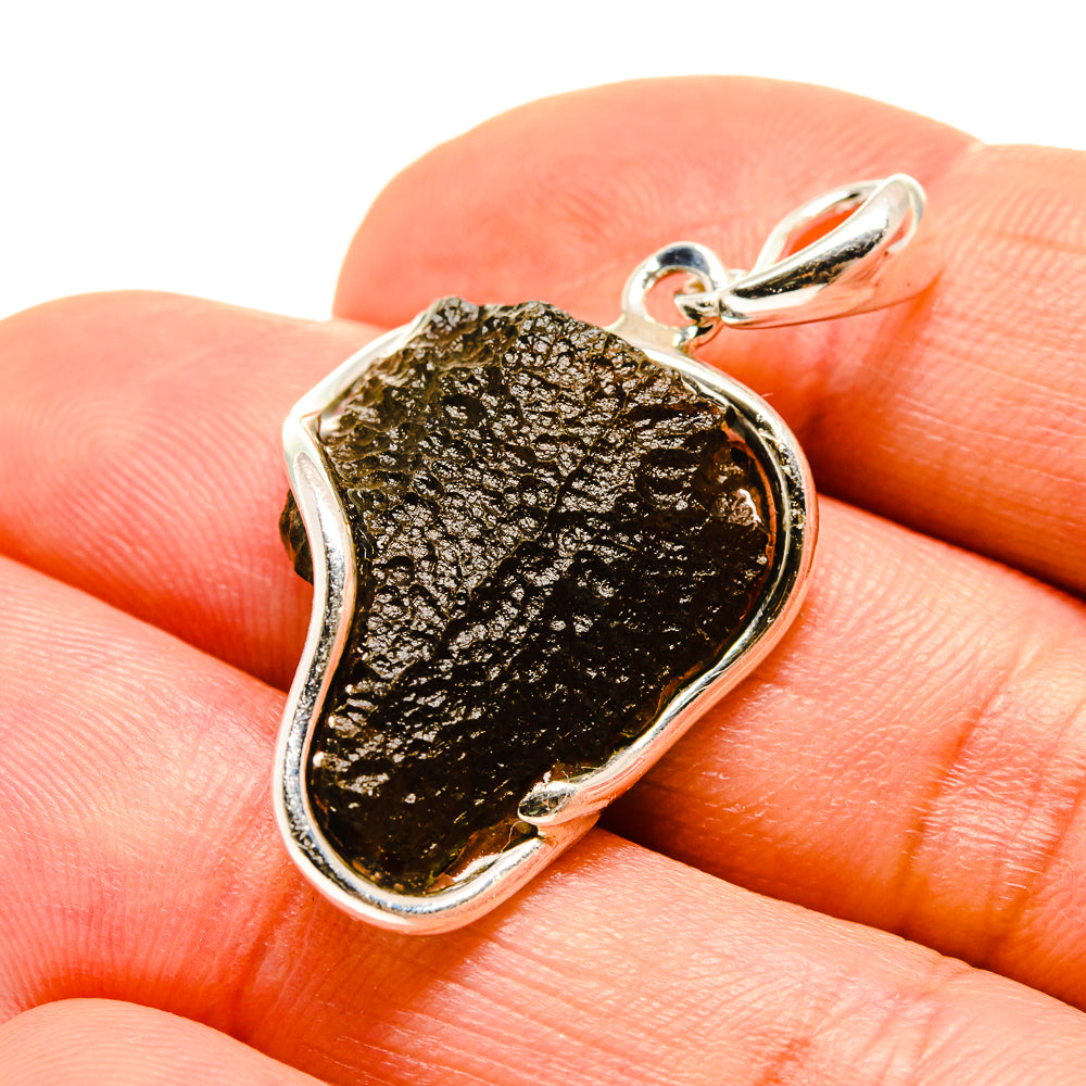 Czech Moldavite Pendants handcrafted by Ana Silver Co - PD754845