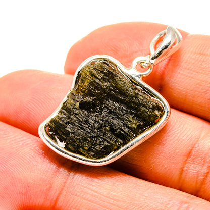 Czech Moldavite Pendants handcrafted by Ana Silver Co - PD754846