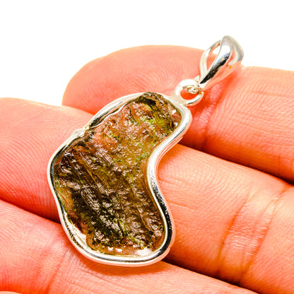 Czech Moldavite Pendants handcrafted by Ana Silver Co - PD754848