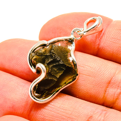 Czech Moldavite Pendants handcrafted by Ana Silver Co - PD754854