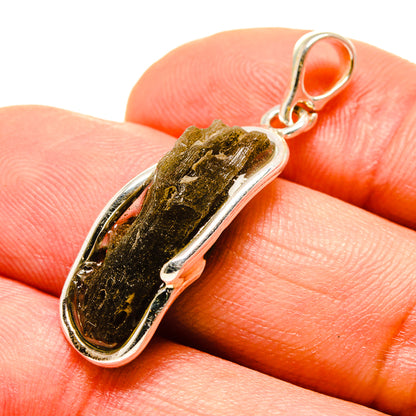 Czech Moldavite Pendants handcrafted by Ana Silver Co - PD754858