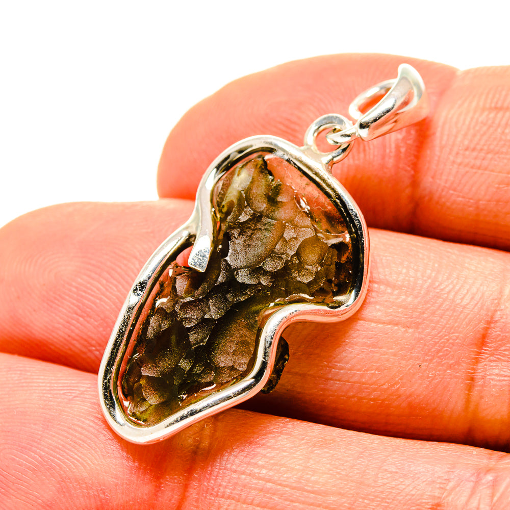 Czech Moldavite Pendants handcrafted by Ana Silver Co - PD754859