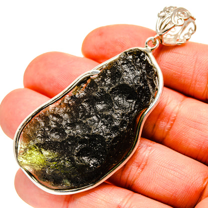 Czech Moldavite Pendants handcrafted by Ana Silver Co - PD754861