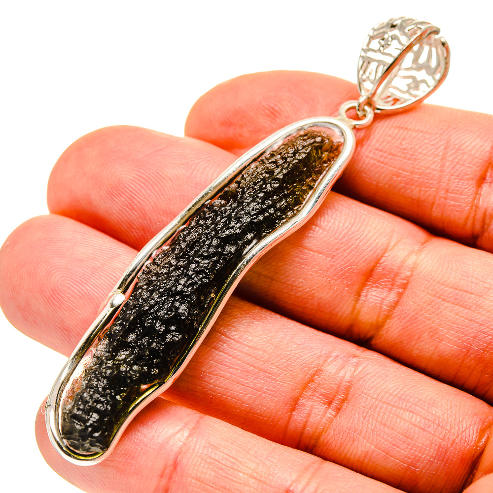 Czech Moldavite Pendants handcrafted by Ana Silver Co - PD754863