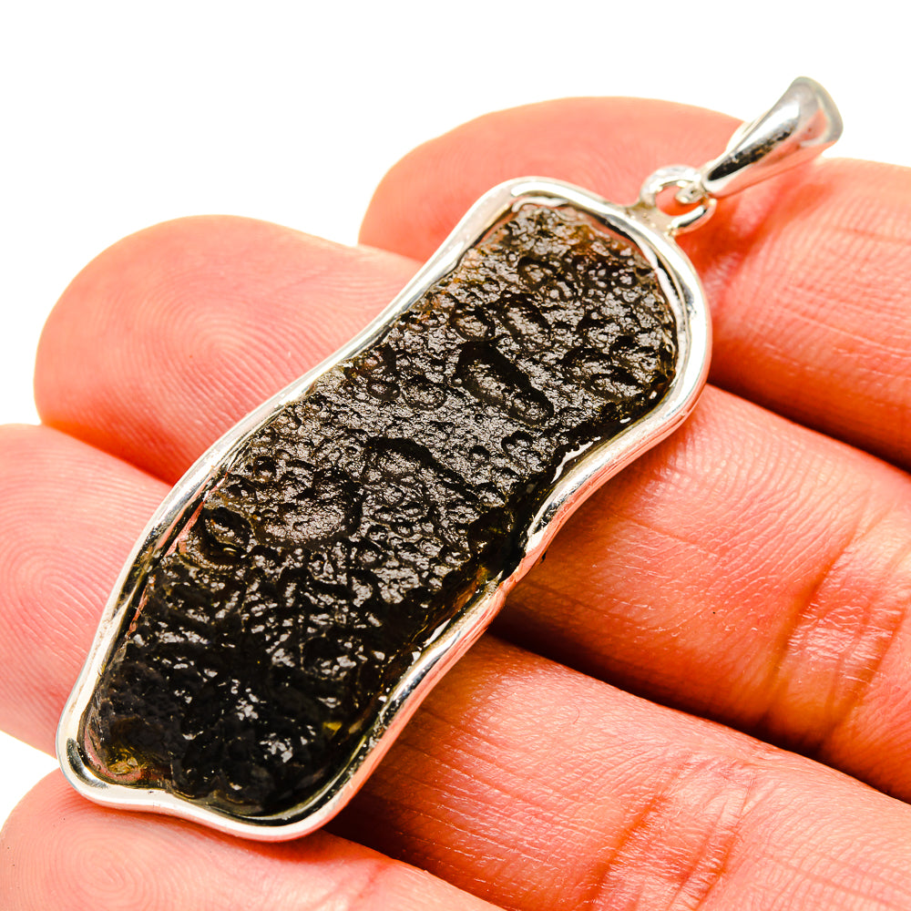 Czech Moldavite Pendants handcrafted by Ana Silver Co - PD754864