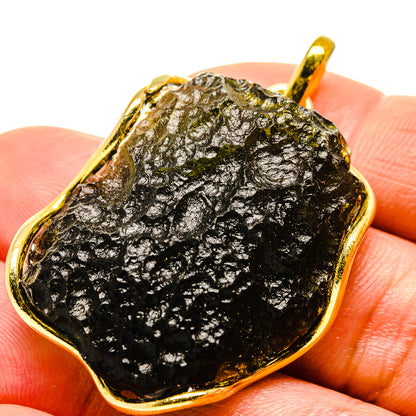 Czech Moldavite Pendants handcrafted by Ana Silver Co - PD754870