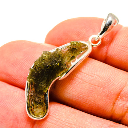 Czech Moldavite Pendants handcrafted by Ana Silver Co - PD754872