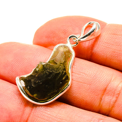 Czech Moldavite Pendants handcrafted by Ana Silver Co - PD754873