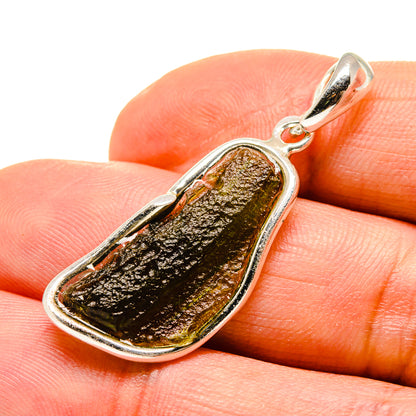 Czech Moldavite Pendants handcrafted by Ana Silver Co - PD754874
