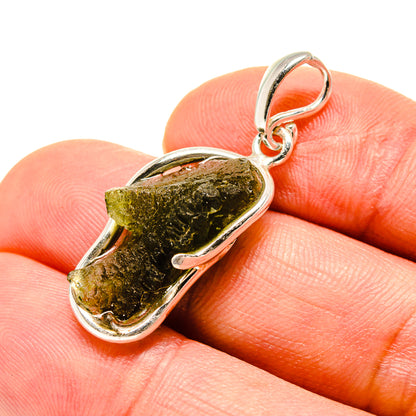Czech Moldavite Pendants handcrafted by Ana Silver Co - PD754877