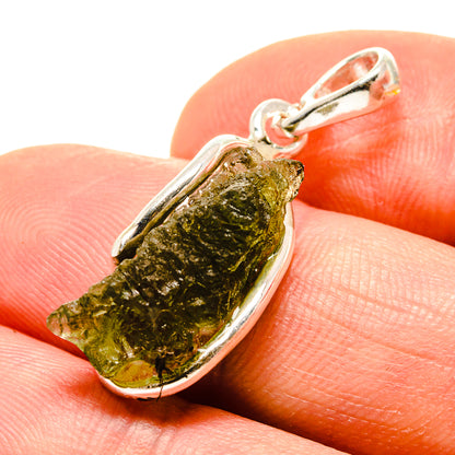 Czech Moldavite Pendants handcrafted by Ana Silver Co - PD754879