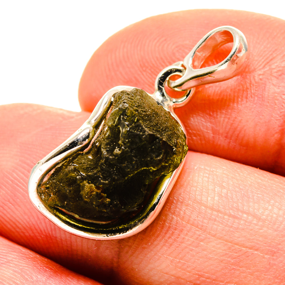 Czech Moldavite Pendants handcrafted by Ana Silver Co - PD754880