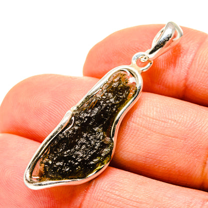 Czech Moldavite Pendants handcrafted by Ana Silver Co - PD754881