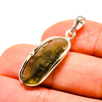 Czech Moldavite Pendants handcrafted by Ana Silver Co - PD754883