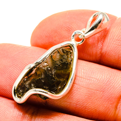 Czech Moldavite Pendants handcrafted by Ana Silver Co - PD754888