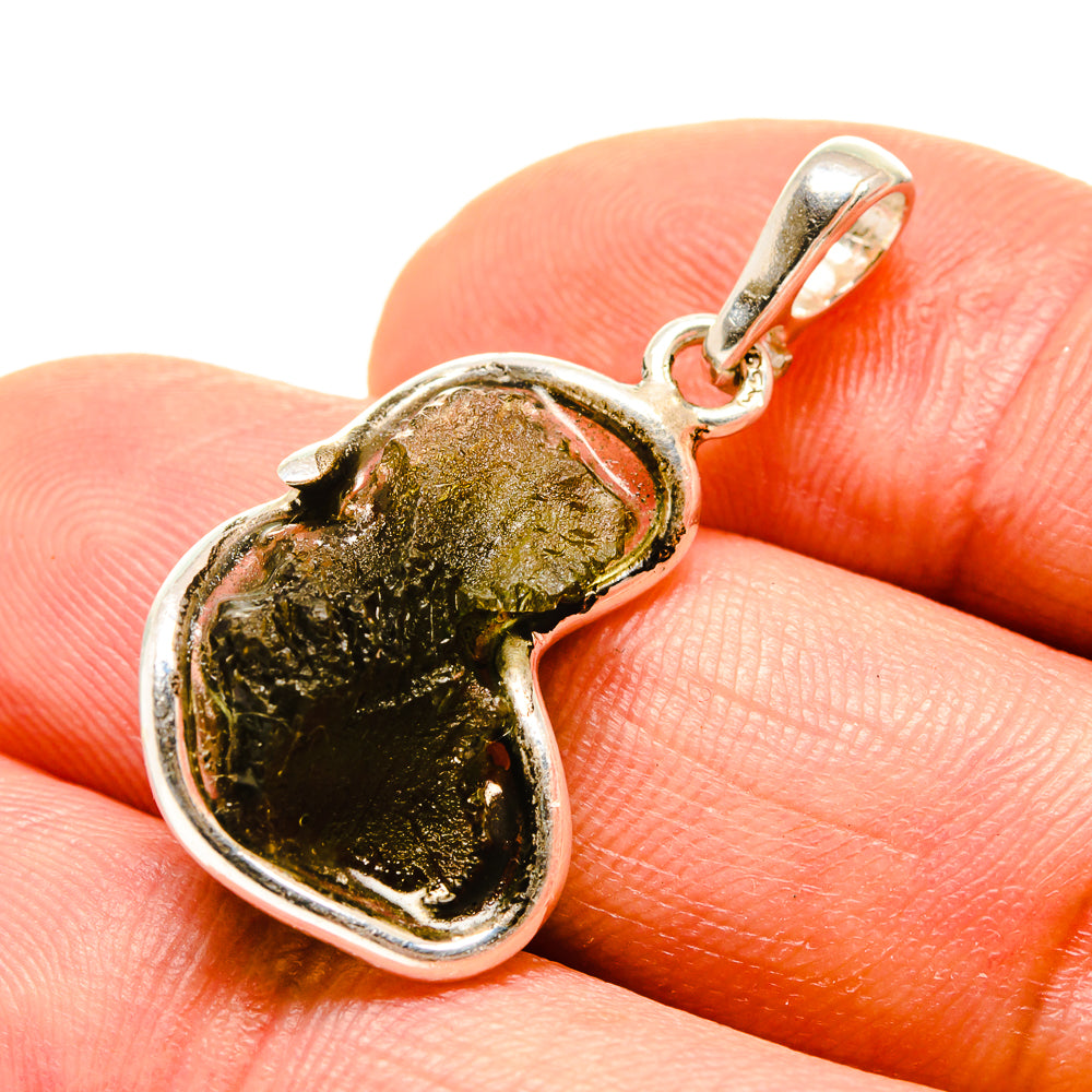 Czech Moldavite Pendants handcrafted by Ana Silver Co - PD754891