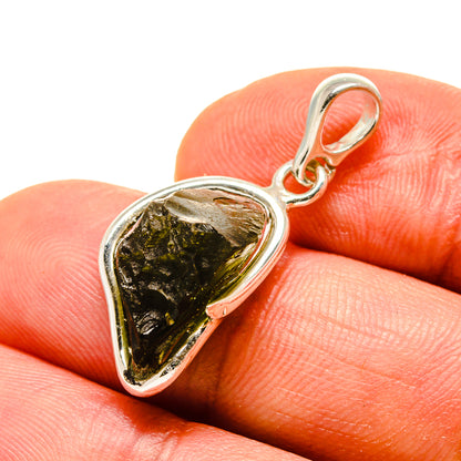 Czech Moldavite Pendants handcrafted by Ana Silver Co - PD754892