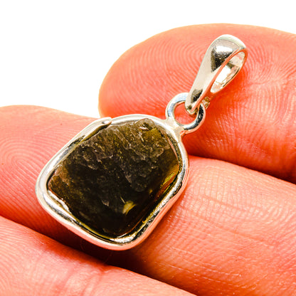 Czech Moldavite Pendants handcrafted by Ana Silver Co - PD754893