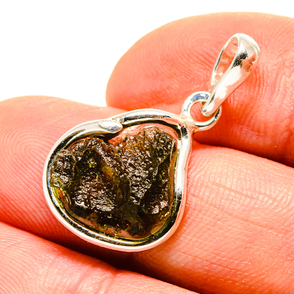 Czech Moldavite Pendants handcrafted by Ana Silver Co - PD754895