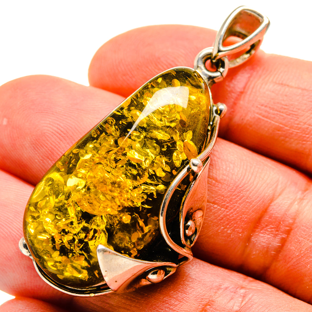 Baltic Amber Pendants handcrafted by Ana Silver Co - PD754903