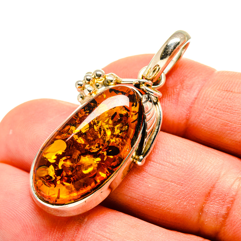 Baltic Amber Pendants handcrafted by Ana Silver Co - PD754926