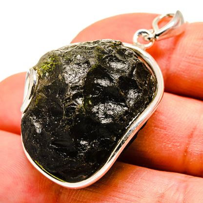 Czech Moldavite Pendants handcrafted by Ana Silver Co - PD754936