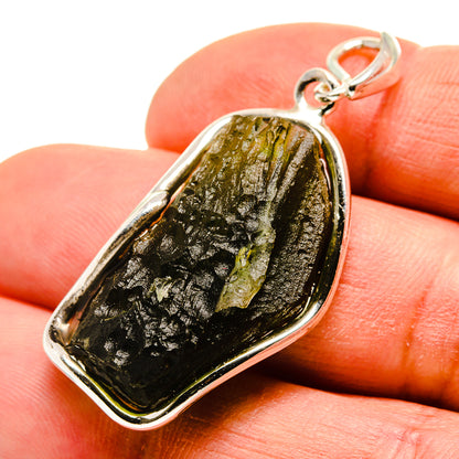 Czech Moldavite Pendants handcrafted by Ana Silver Co - PD754938