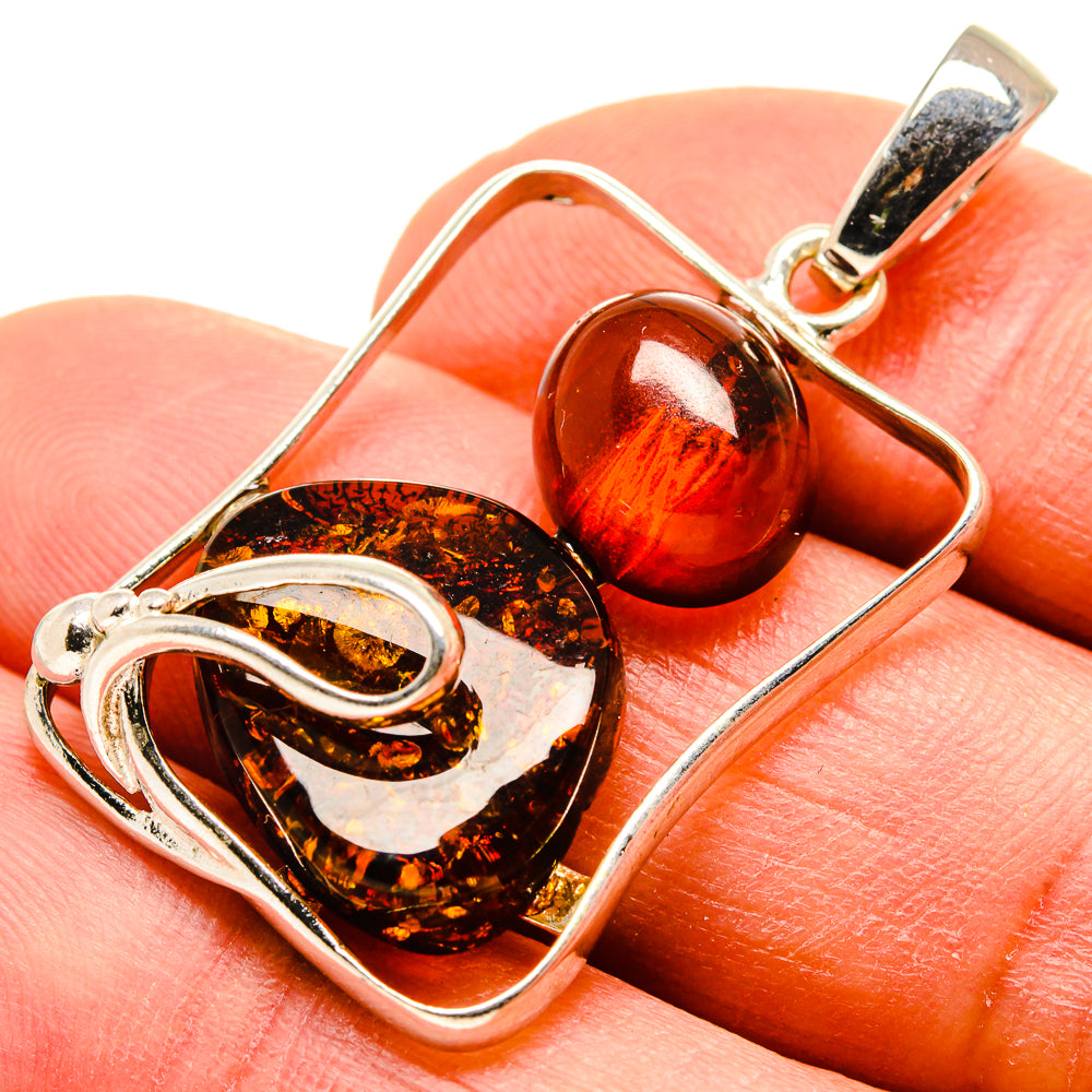 Baltic Amber Pendants handcrafted by Ana Silver Co - PD754953