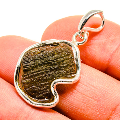 Czech Moldavite Pendants handcrafted by Ana Silver Co - PD754956
