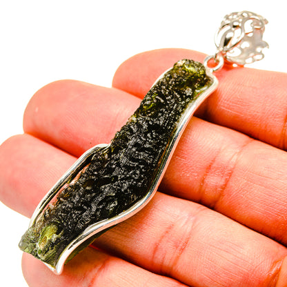 Czech Moldavite Pendants handcrafted by Ana Silver Co - PD754965