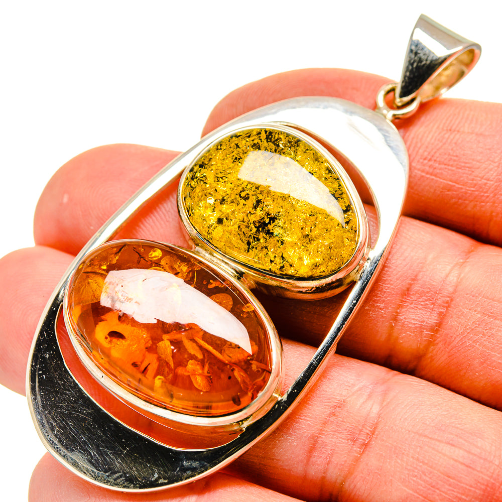 Baltic Amber Pendants handcrafted by Ana Silver Co - PD754972