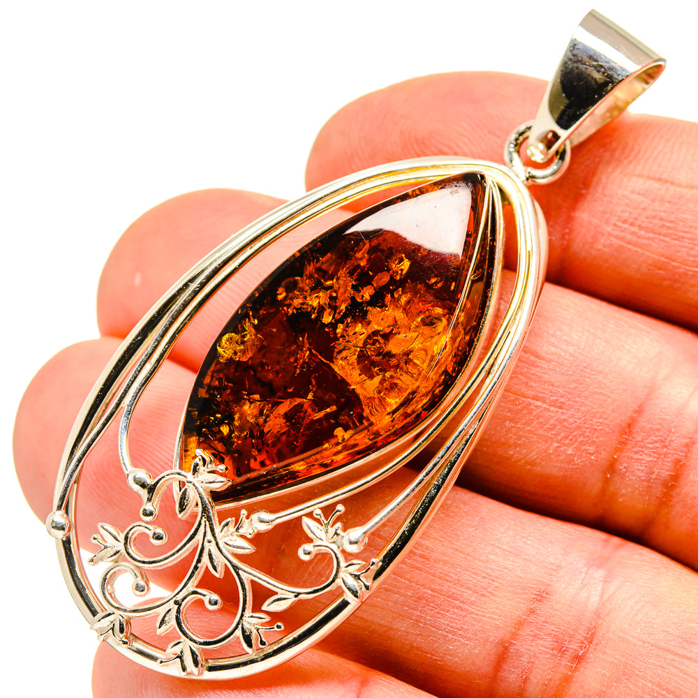Baltic Amber Pendants handcrafted by Ana Silver Co - PD754973
