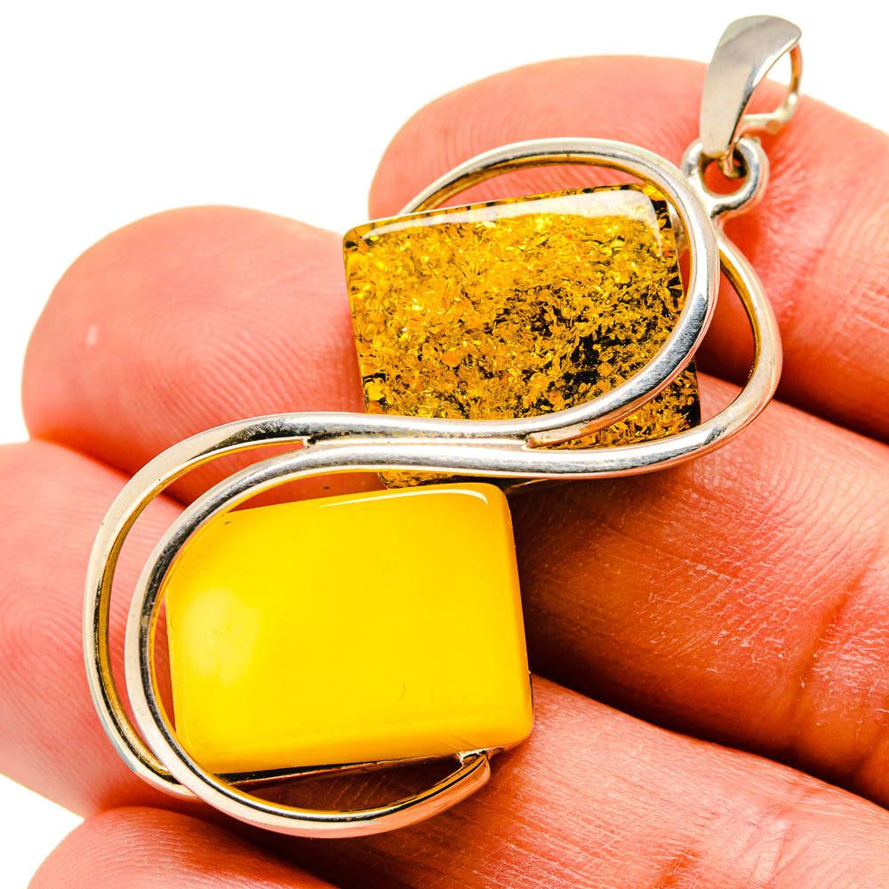 Baltic Amber Pendants handcrafted by Ana Silver Co - PD754990