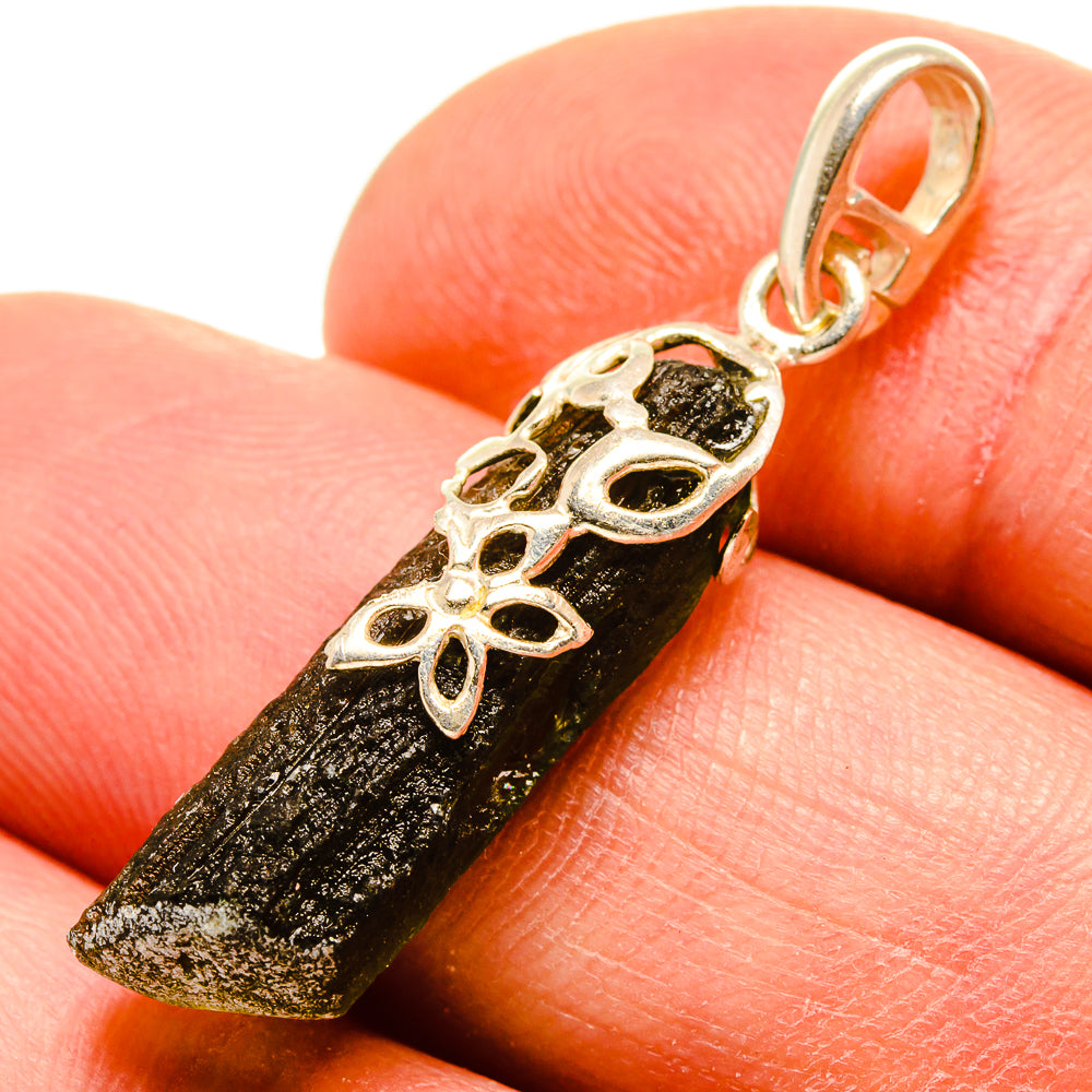 Czech Moldavite Pendants handcrafted by Ana Silver Co - PD755008