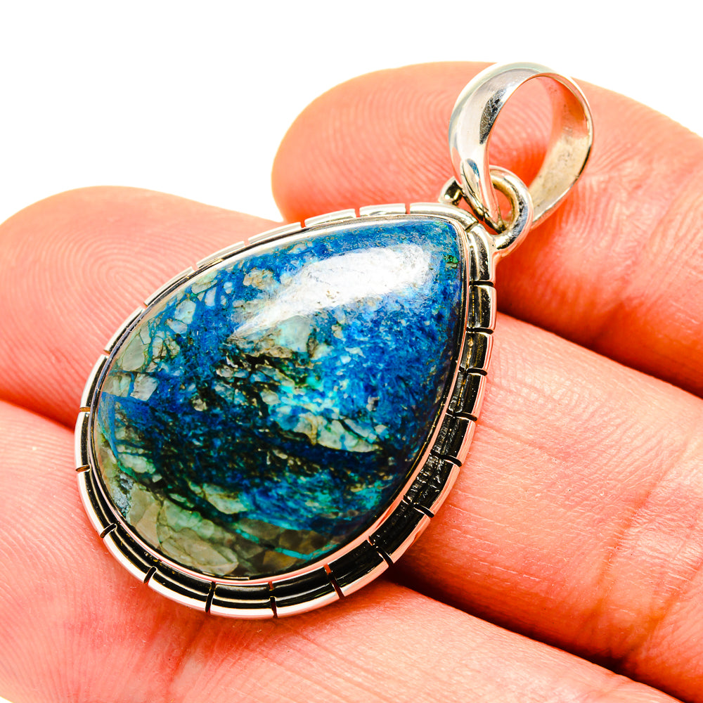 Chrysocolla In Quartz Pendants handcrafted by Ana Silver Co - PD755027