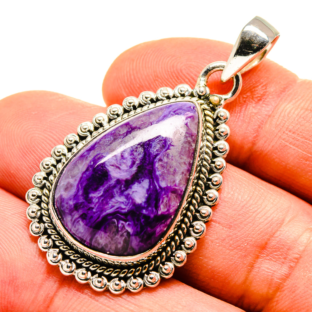 Charoite Pendants handcrafted by Ana Silver Co - PD755033