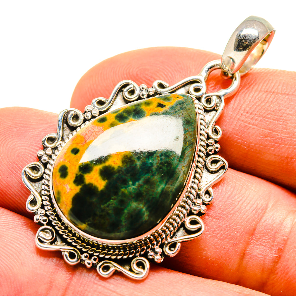 Ocean Jasper Pendants handcrafted by Ana Silver Co - PD755035